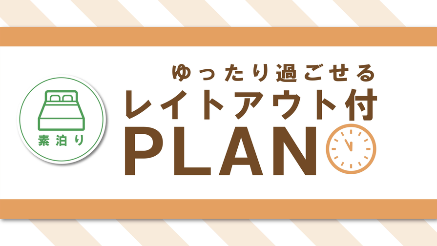 【得する1時間♪】 11時レイトアウト付きプラン〜素泊り〜　11L